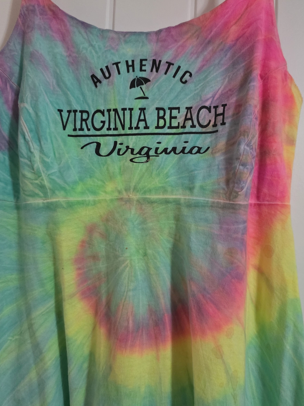 Virginia Beach Tie-Dye Women’s Top - Multicolor